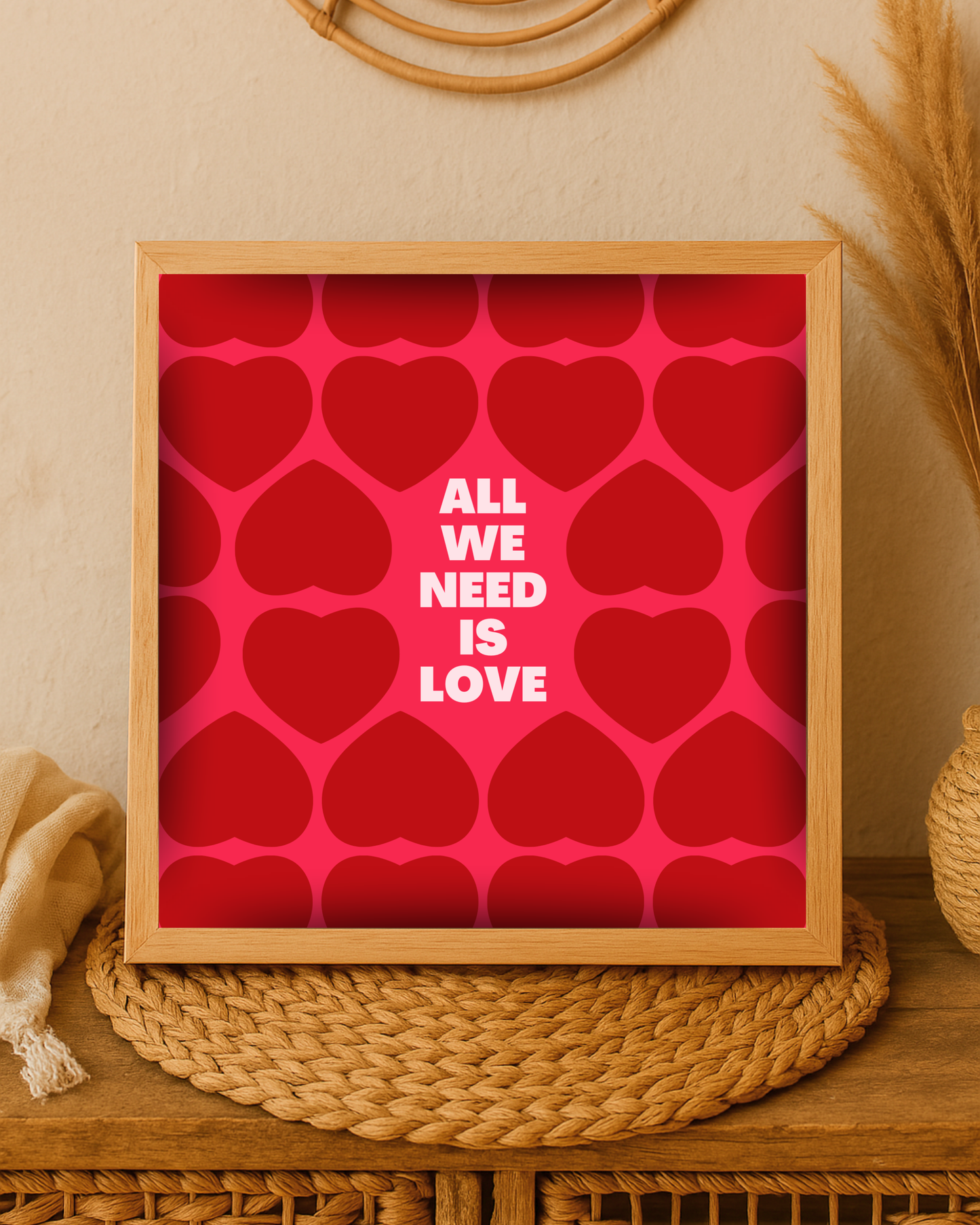 All we need is LOVE Wall Frame
