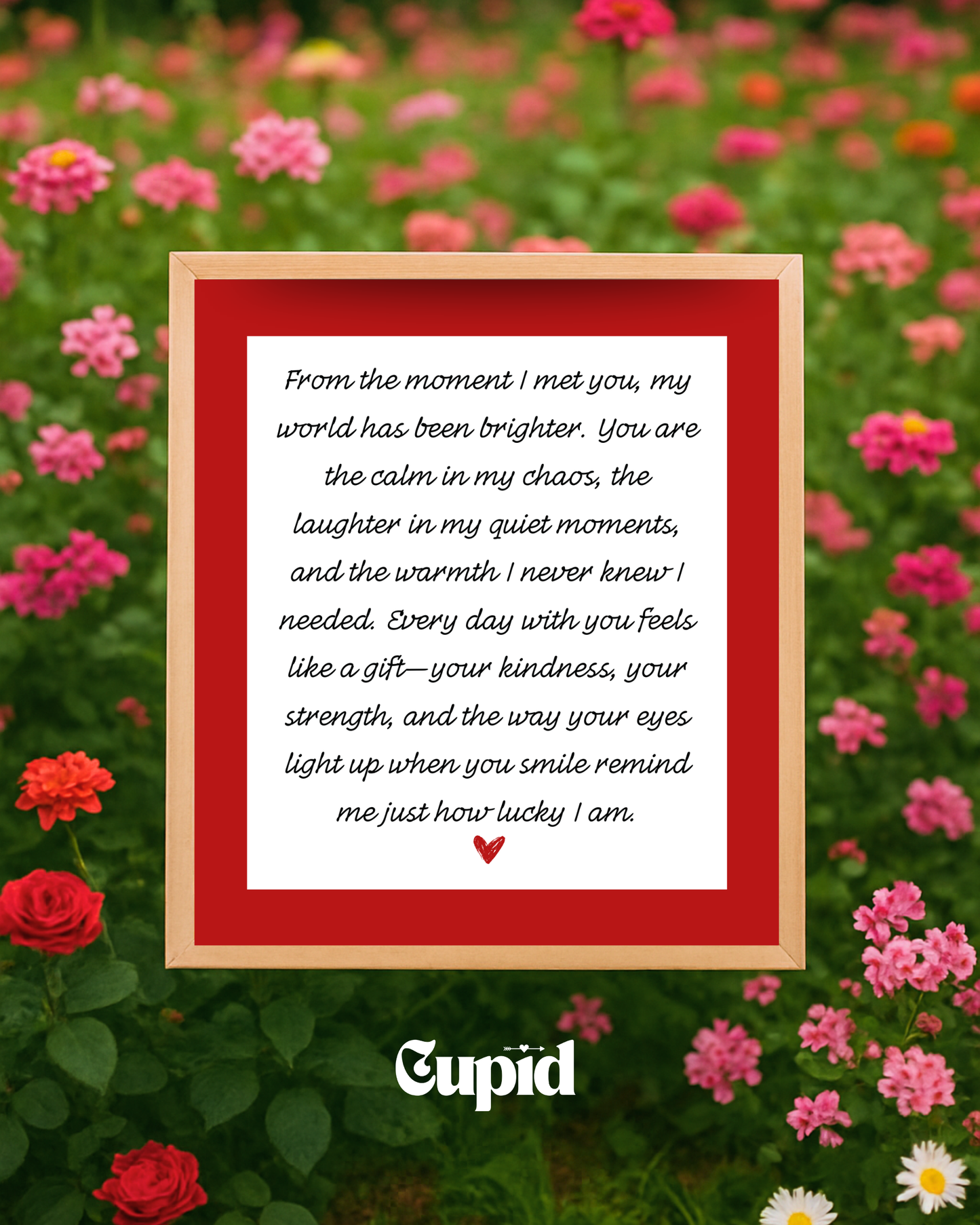Love Letter Wall Art Frame