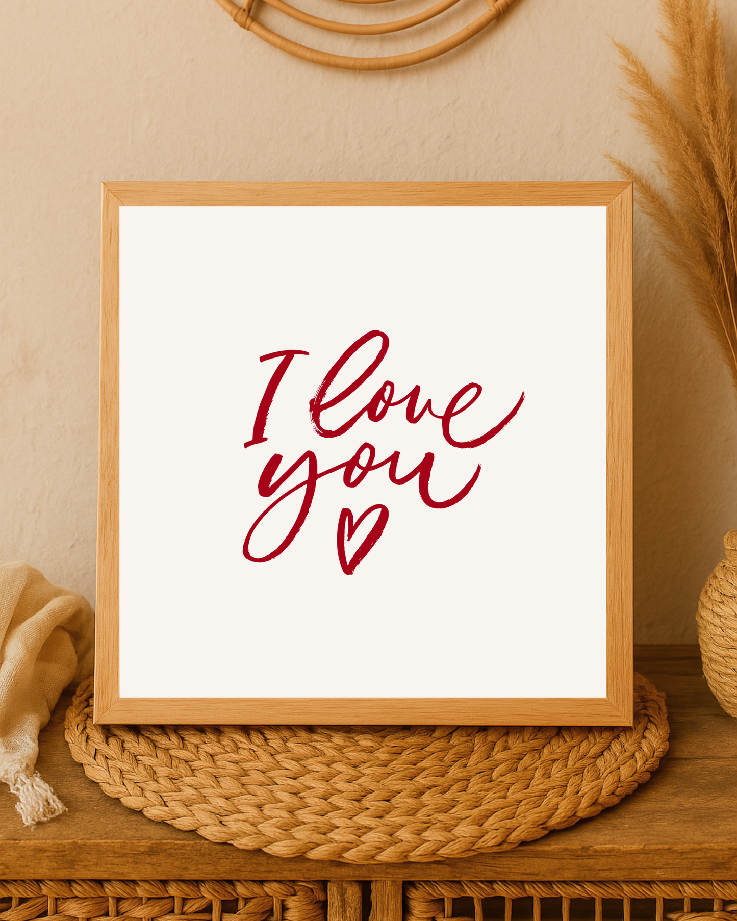 I Love You Wall Frame
